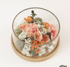 支援事例＜サンカさん＞花束をもらった時の感動までキレイに残せる「花束保存」サービス。 結婚式シーズンの今、再注目です！