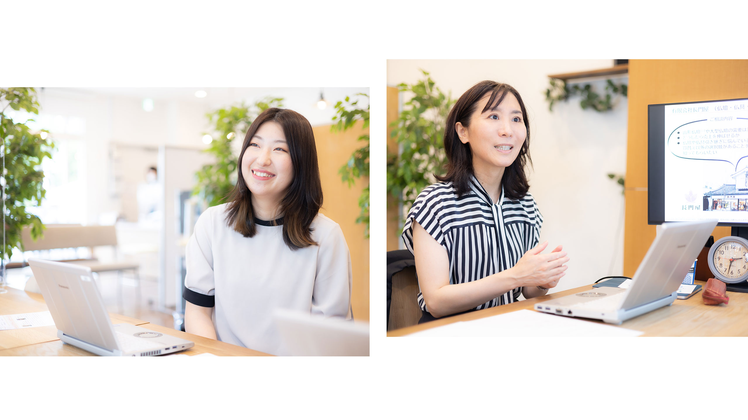 Y-bizセンター長　富松希、プロジェクトマネージャー菅野百合恵