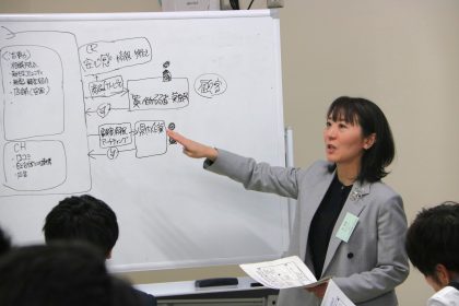 山形大学で開催された「経営者アップグレードプログラム」第4回講義にて、富松が講師を務めました。